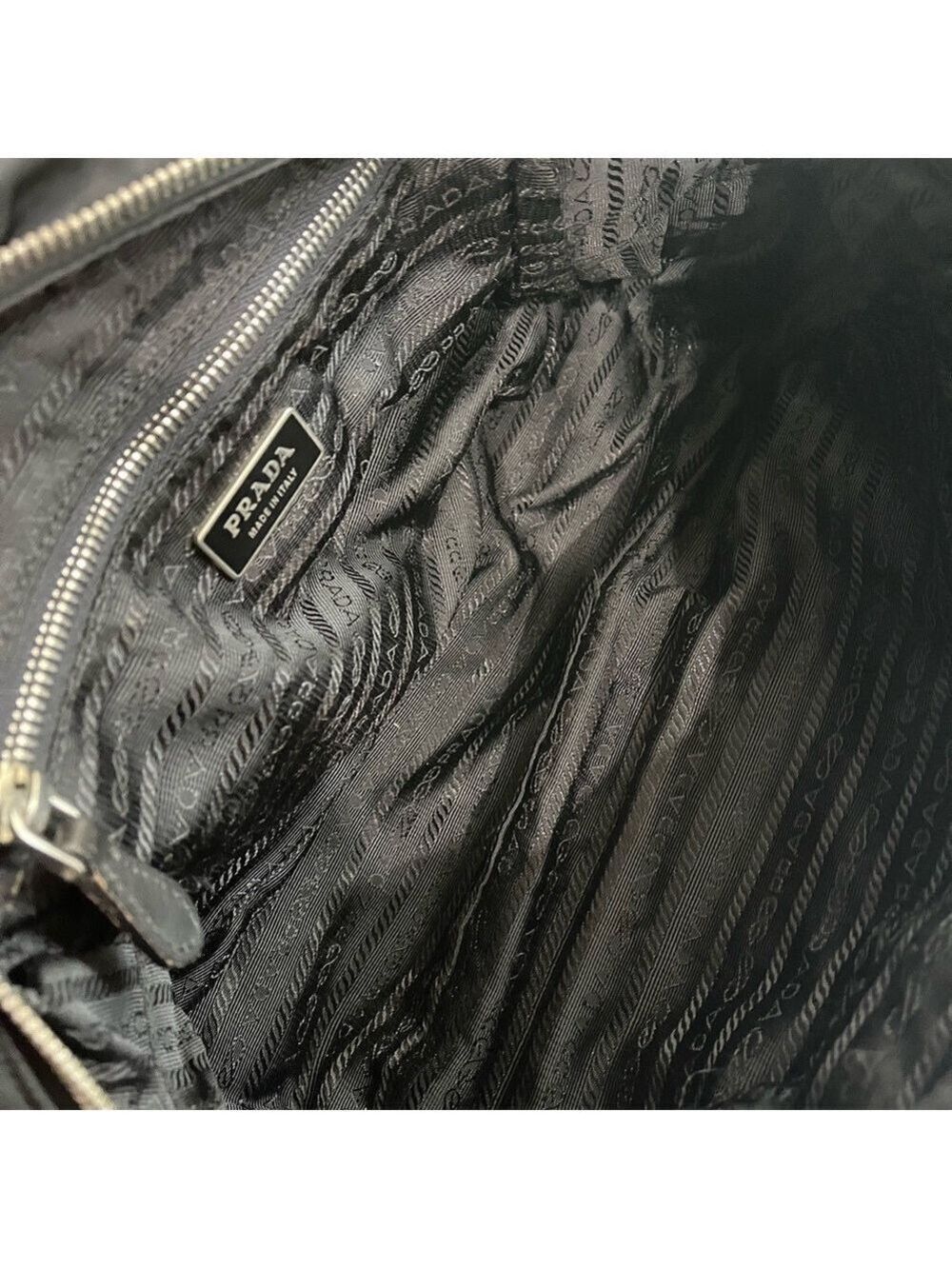 PRADA BLACK TESSUTO HANDBAG - Picture 13 of 16
